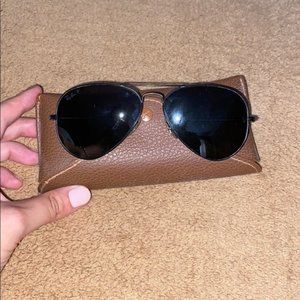 Ray Ban polarized aviator sunglasses